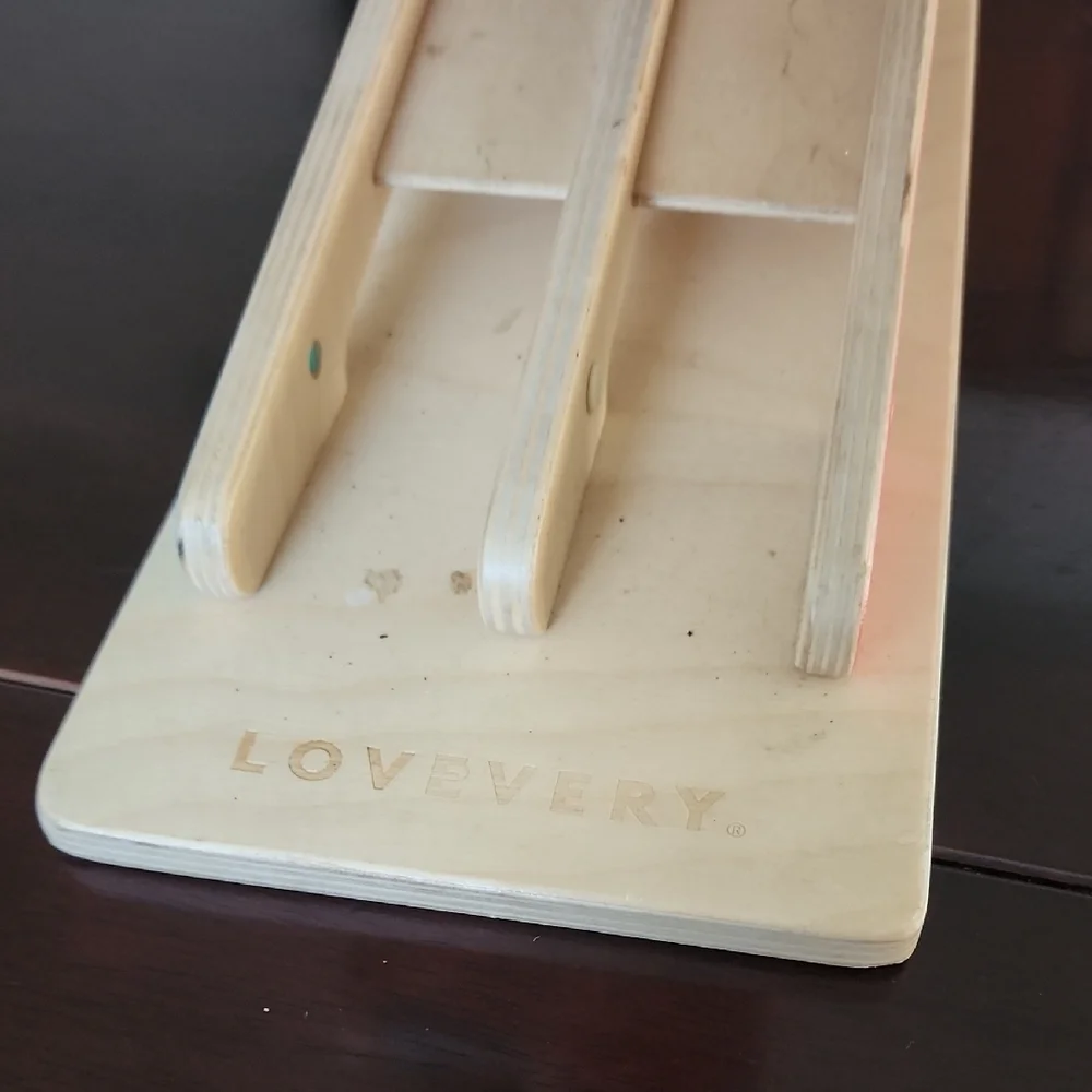 Lovevery Race & Chase Wooden Zigzag Racer Montessori Toy